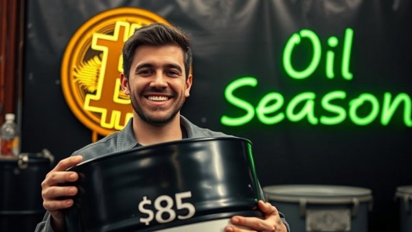 Man with oil barrel and Bitcoin symbol, What’s Bad for Bitcoin.