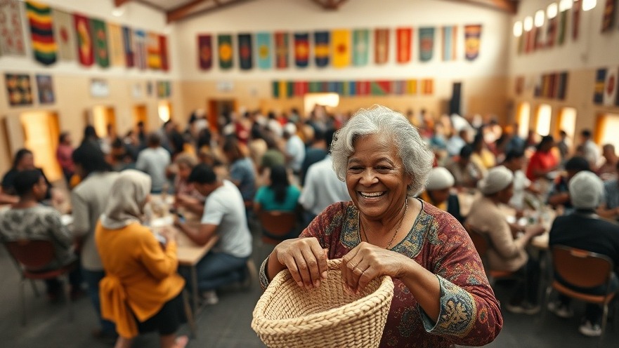 Vibrant community center in Randburg with diverse groups in cultural workshops.