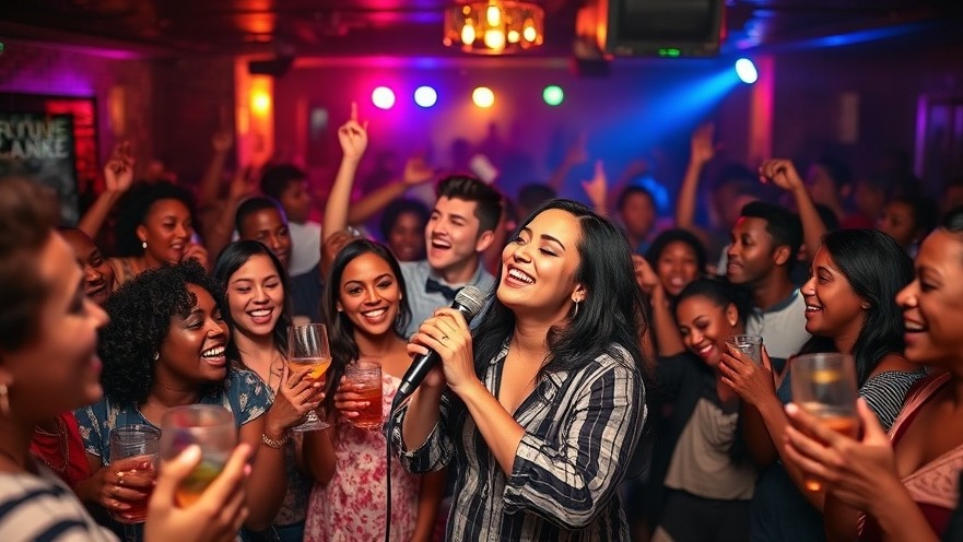 Vibrant karaoke night in Randburg, filled with music, laughter, and friends.