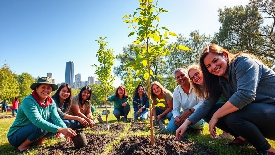 Volunteering in Randburg: Community spirit shines as volunteers plant trees.