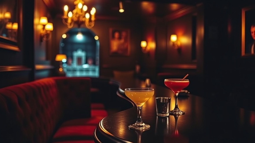 Dimly lit speakeasy in Randburg with vintage cocktails and cozy atmosphere.