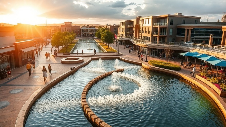 Sunlit Randburg Waterfront showcasing modern architecture and vibrant community spaces.