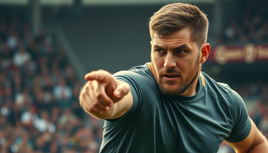 South African Rugby player focused during a match