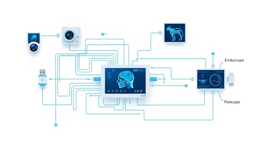 MediCapture MTR Series digital connections diagram in a medical setting.