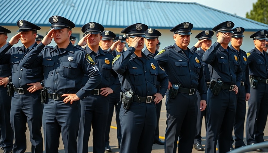 Police officers in formation, SAPS accountability focus.