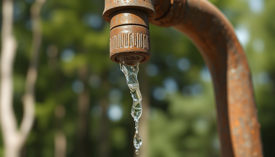 Close-up of dripping water faucet representing Durban water bill dispute.