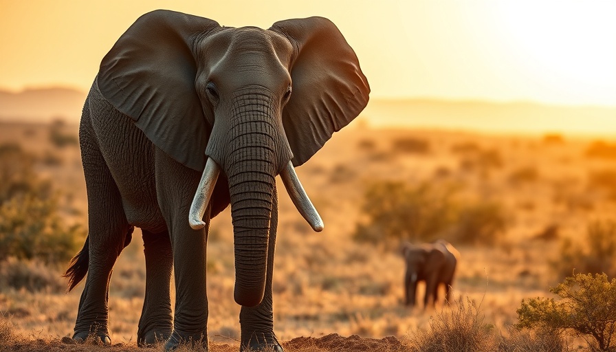 Kruger Park elephant close-up, natural sunlight