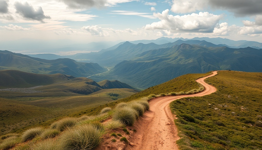 Expansive mountain landscape ideal for slackpacking adventure.