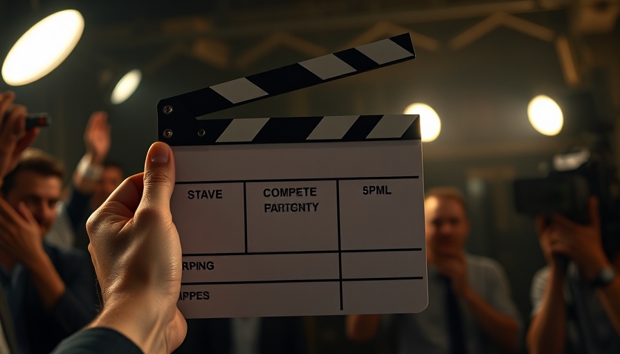 Cinematic clapperboard scene, competitor analysis metaphor