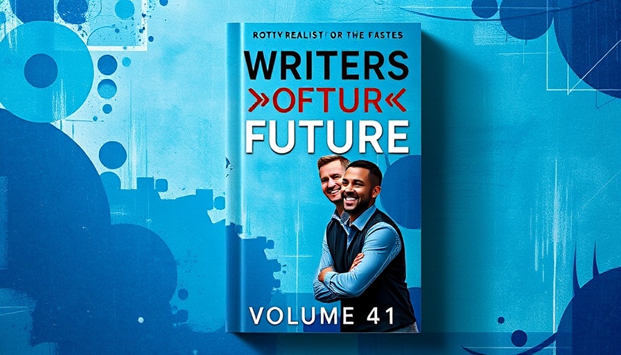 Writers of the Future Volume 41 cover with smiling men