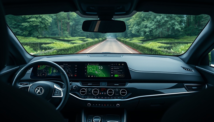 Interior of a car showcasing advanced infotainment systems.