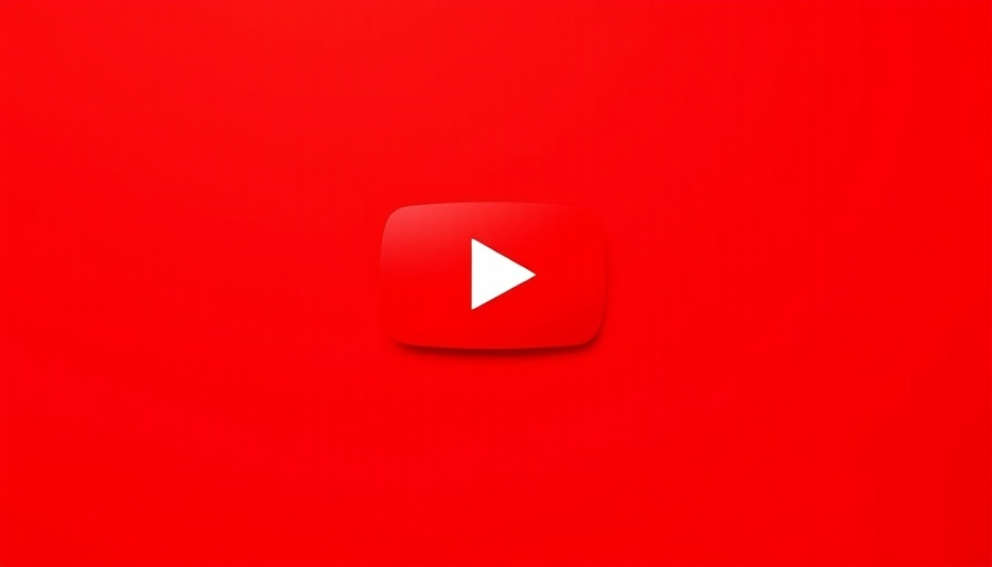 YouTube logo on a red background representing AI Marketing Automation.