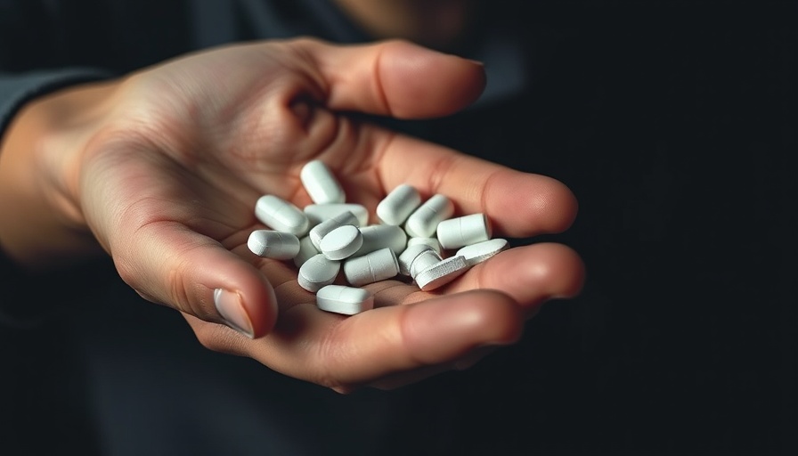 Close-up of white pills being exchanged, illustrating gabapentin abuse.