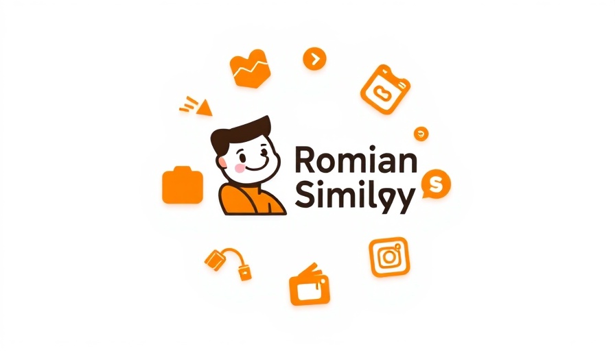 Social media platform logo with orange icons in minimalistic design.