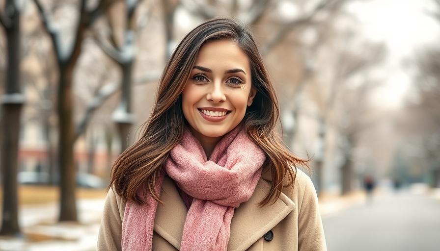 Woman discussing sobriety management outdoors with motivational text.