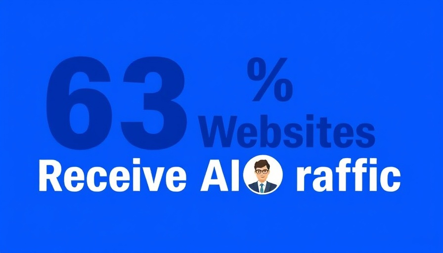 Digital graphic on AI traffic statistics with text and profile.