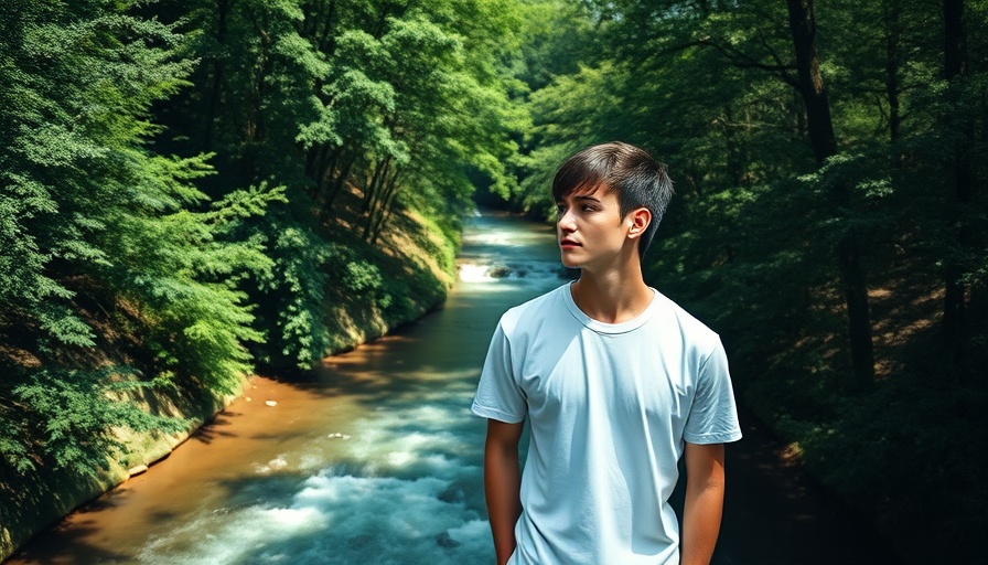 Young man contemplating on a forest bridge, Entrepreneurs Bubble.