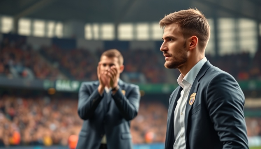 Manchester City manager and player on field, clapping, stadium scene.