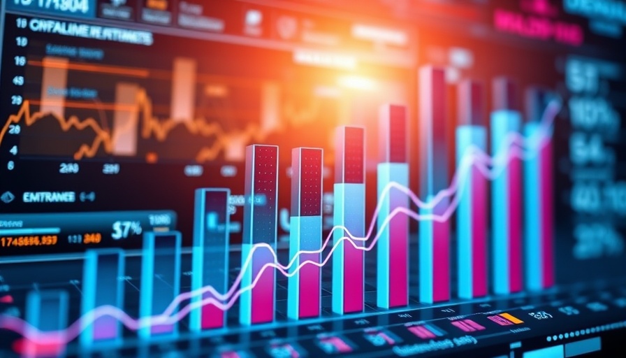 Futuristic chart illustrating PR measurement with vibrant graphs.