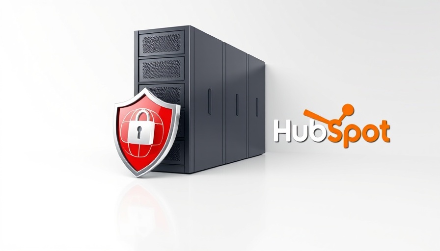 Illustration of HubSpot data centres with abstract server and globe.