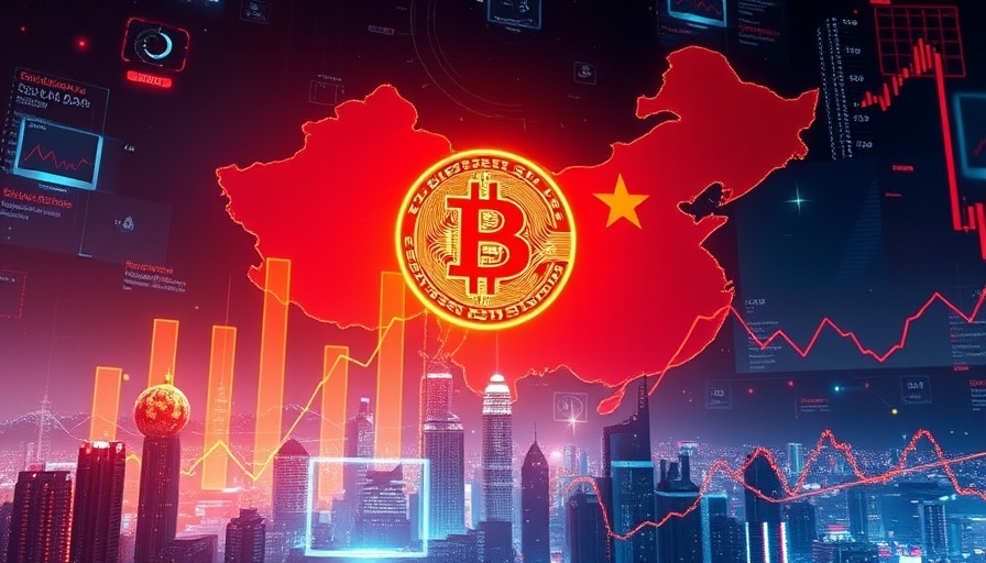 Bitcoin price analysis with China map and growth charts.