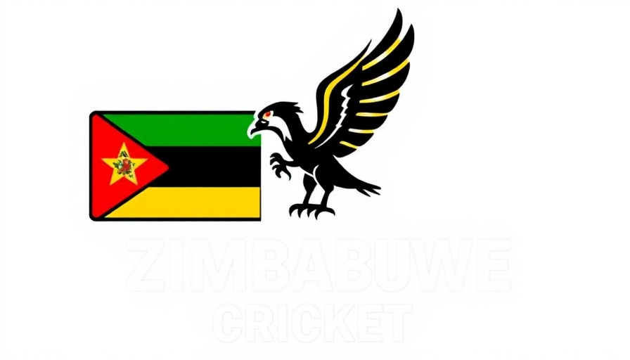 Zimbabwe cricket logo with colorful elements