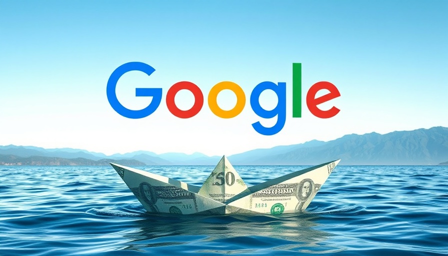 Google 4th Quarter Results SEO and PPC image showing a boat made of money.