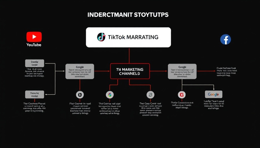 Ultimate guide on YouTube marketing ROI with flowchart and logos.