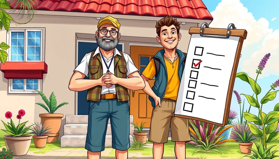 Illustration of vacation rental booking concept with checklist and house.