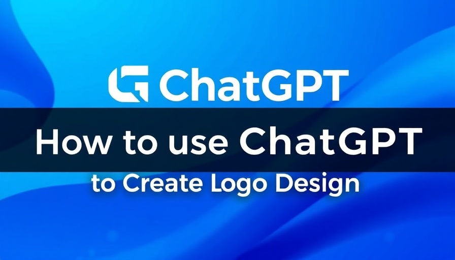 Using ChatGPT for Logo Designs with blue gradient and logo