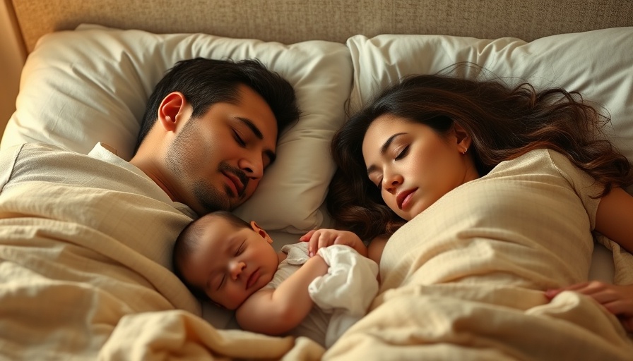 Parents sleeping peacefully with baby; enhancing sleep quality for parents.