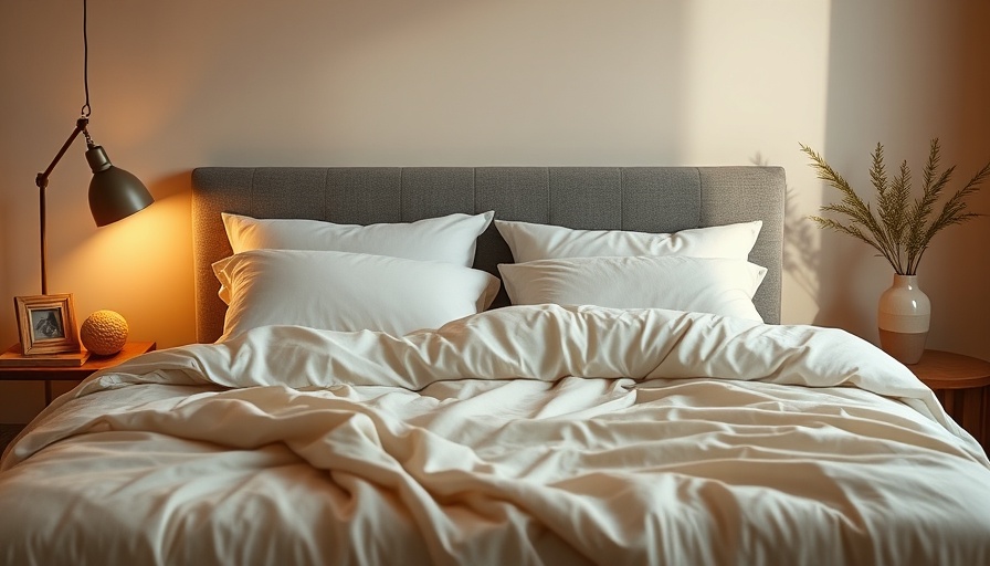 Cozy bedroom promoting sleep health in a tranquil setting.