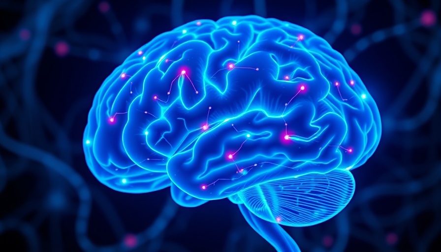 Visual representation of a brain with neural activity, illustrating natural ways to boost dopamine and reduce anxiety.