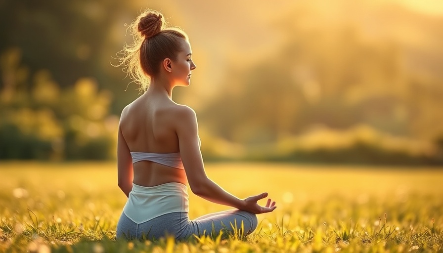 Mindfulness for Creativity: Woman meditating in a peaceful field.