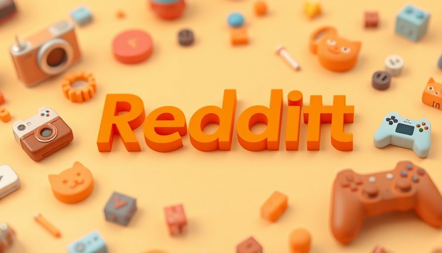 Orange Reddit logo with 3D icons, affordable keyword research