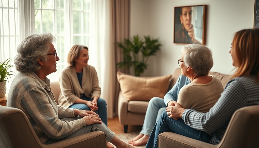 Group therapy session for substance abuse recovery in a cozy room.