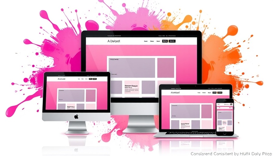 Adaptive vs Responsive Design illustration with digital devices