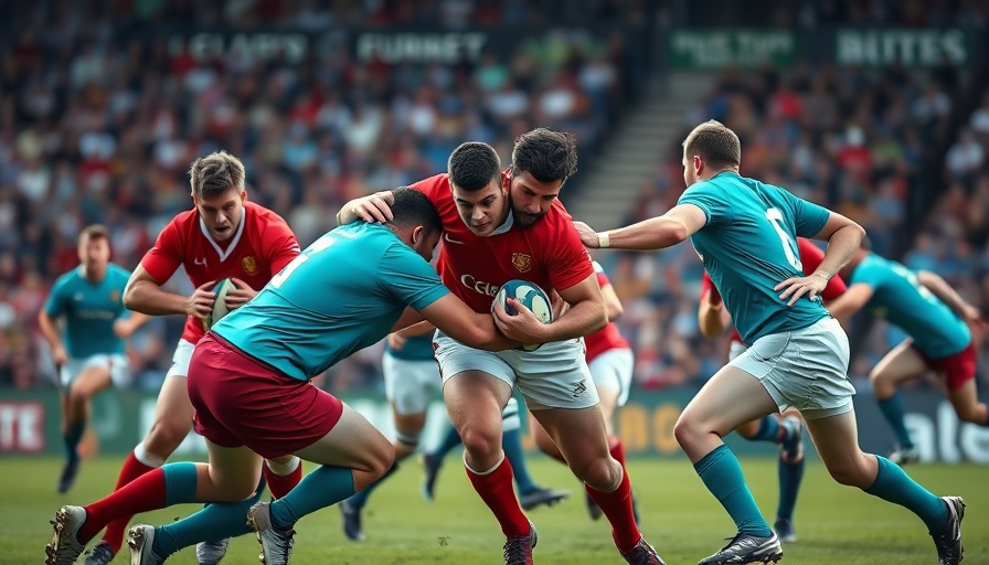 Blitzboks in Vancouver engaging in a fierce rugby match