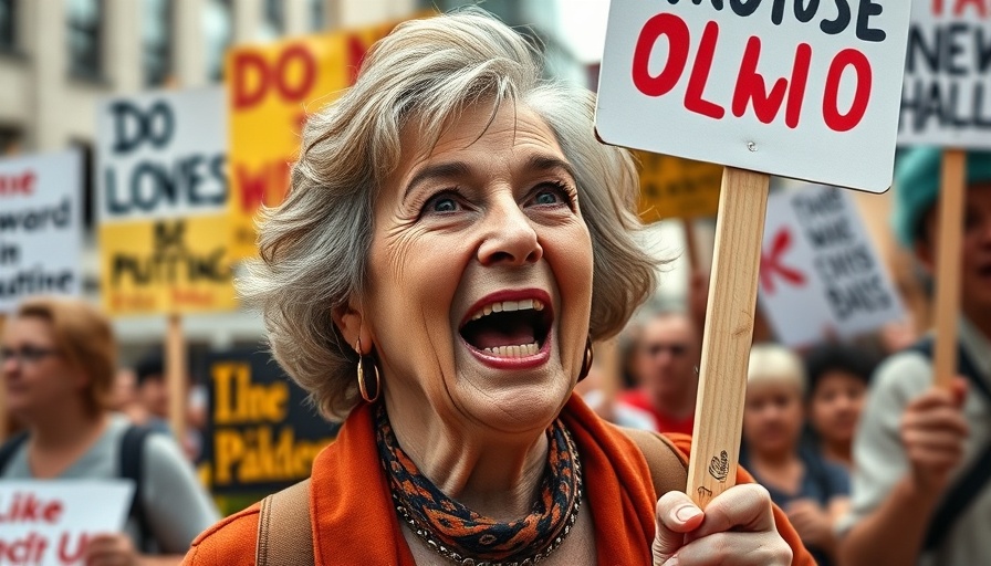 Passionate protester advocating for 2025 National Budget for Early Childhood Development.