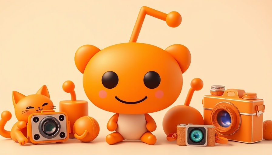 Colorful Reddit logo surrounded by orange 3D objects, December 2024 Spam Update.