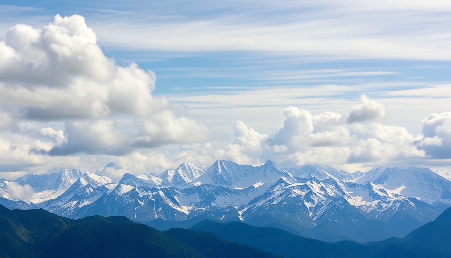 Majestic mountain view evoking nostalgia and mental health tranquility.