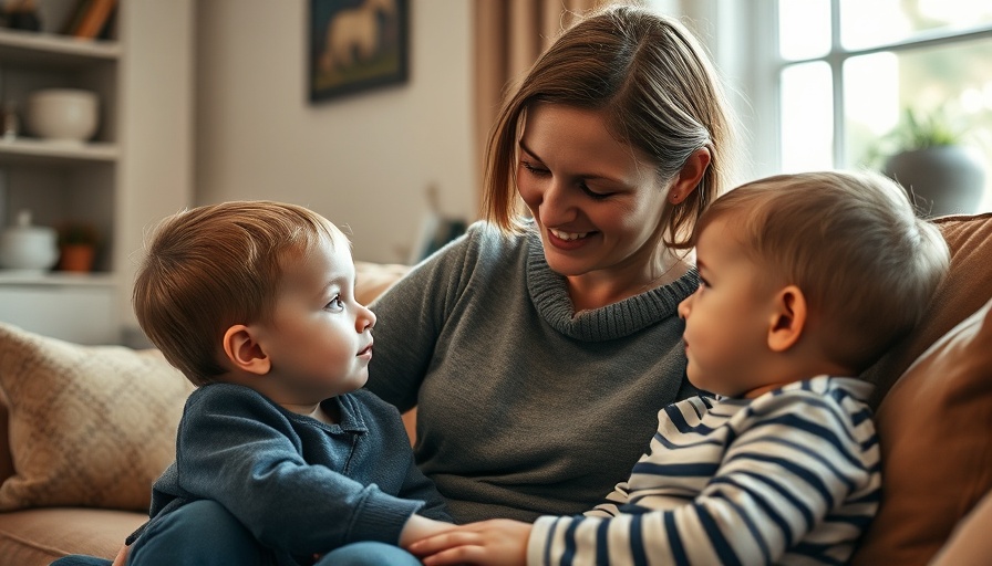 Caring mother teaching respect to attentive child