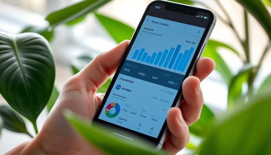 Smartphone displaying social media analytics for marketing campaigns.