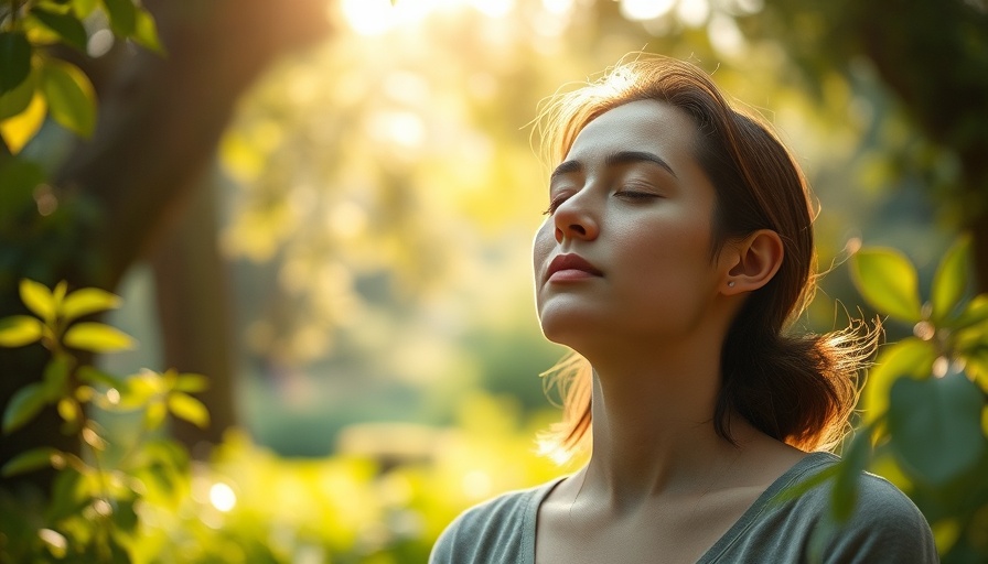 Meditative person in garden, representing transformative power of mindful prayer.