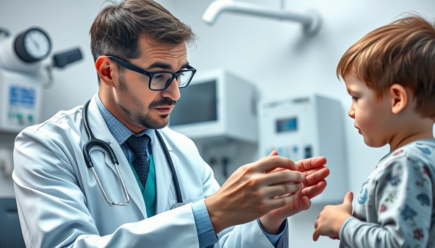 Medical professional documenting measles symptoms in a child, Texas New Mexico.