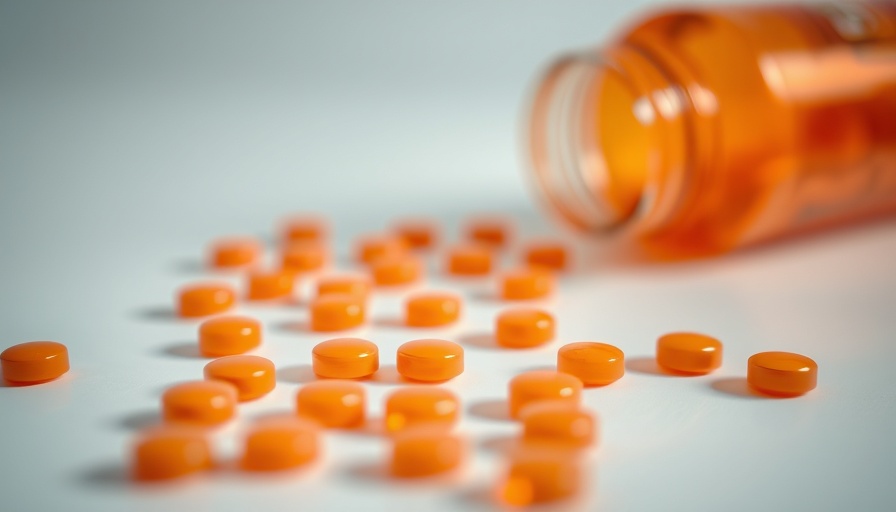 Orange pills scattered with open bottle, Suboxone duration in the system