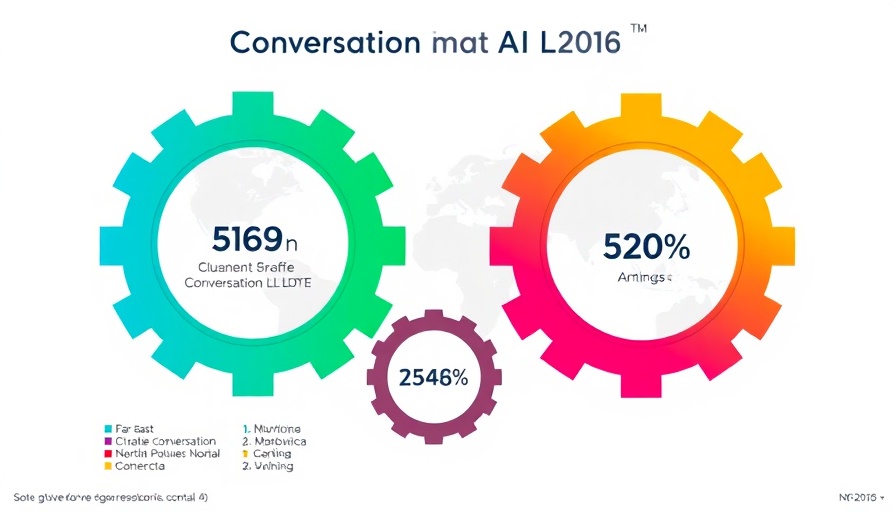 Infographic on AI in business communication showing market dynamics.