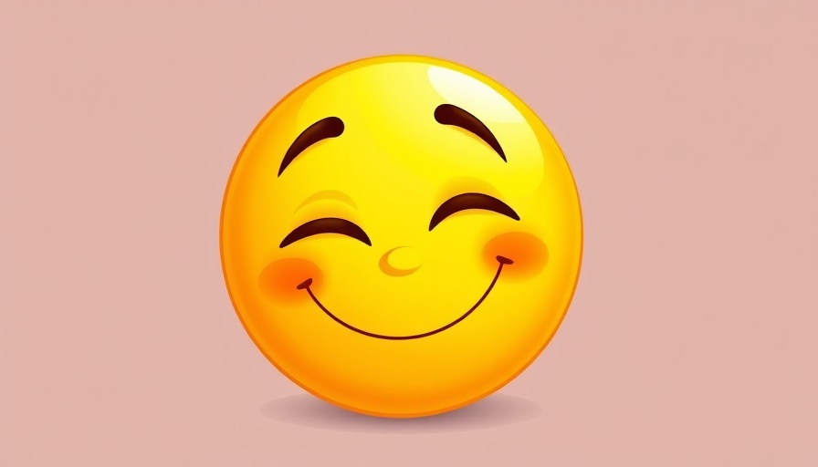 Playful emoticon winking on plain background.