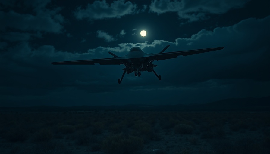 C.I.A. secret drone flights over Mexico at night.