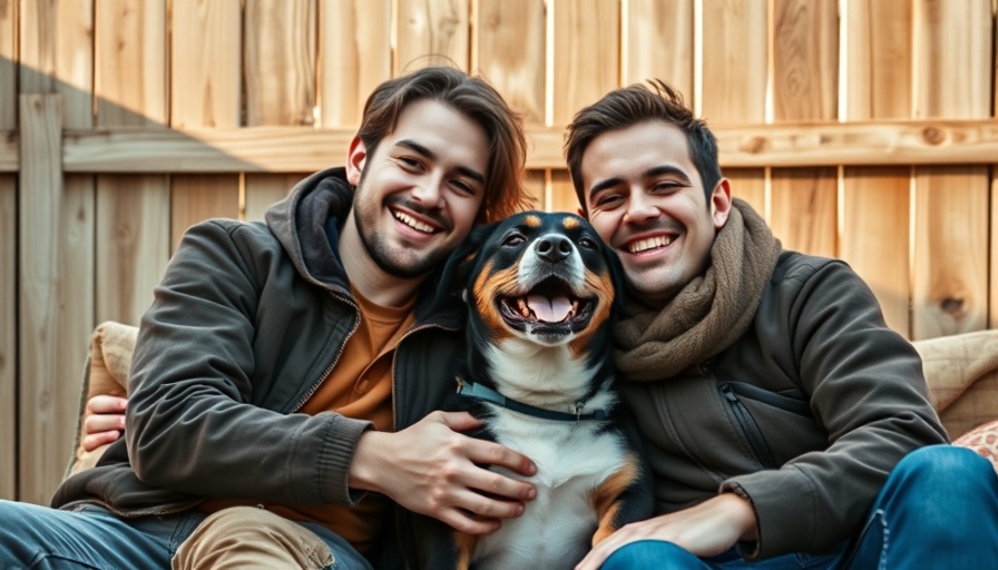 Young couple practicing mindfulness with a pet pug, cozy outdoor scene.